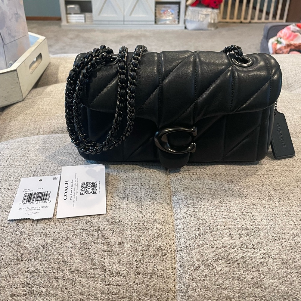 NWT Coach Quilted Tabby 20